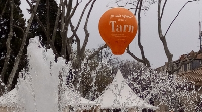Montgolfière publicitaire à l&#039;hélium pour le CDT du TARN