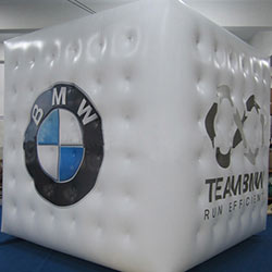 cube publicitaire gonflé à l'hélium ou à l'air impression 4 faces quadri