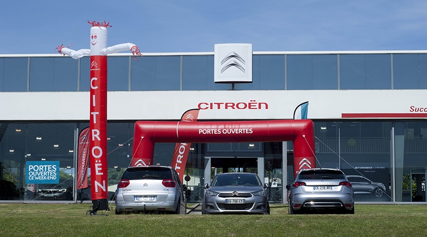 4 skydancer pour Citroën Chantepie (Rennes)