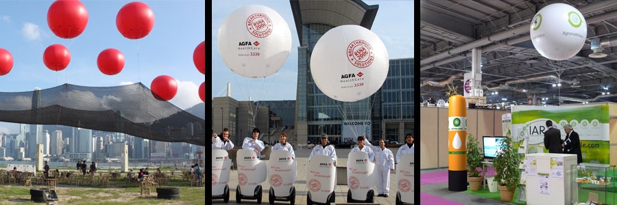 Ballon publicitaire gonflé à l&#039;hélium (sphère hélium)